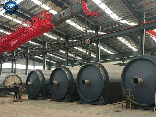 Fully Continuous Waste Tyre Plastic Recycling To Fuel Oil Pyrolysis Plant