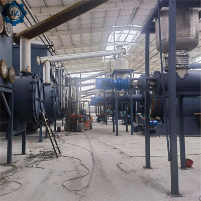 Industrial Continuous Scrap Tyre Rubber Power Recycling To Fuel Oil Machine