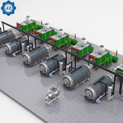Fully Continuous Waste Tyre Plastic Recycling To Fuel Oil Pyrolysis Plant