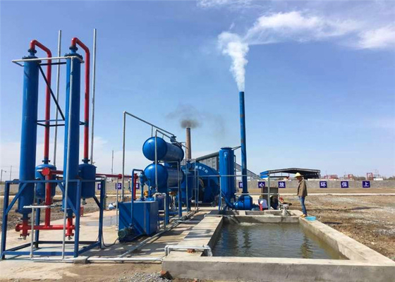 5ton 10ton 20ton 30ton Fully automatic continuous waste plastic tyre pyrolysis to oil plant