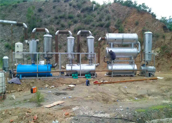 Industrial continuous used tyre pyrolysis machine Waste Tyre Pyrolysis Plant for making fuel oil