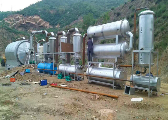 5/8/10/12 Ton Industrial Scrap Tire Plastic Pyrolysis To Oil Production Line