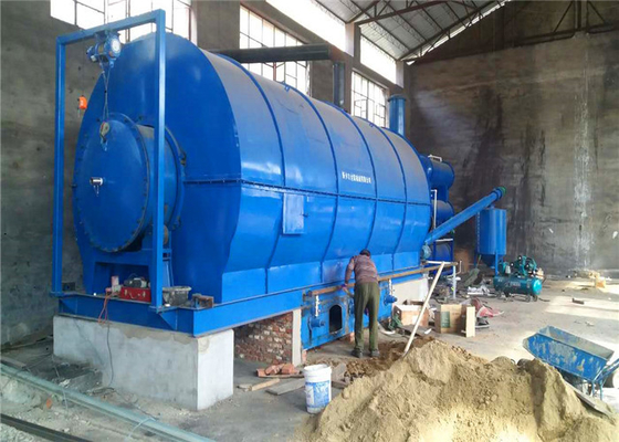 5-20T/D Environmental Used Waste Tire Recycling Pyrolysis Plant for fuel oil carbon black