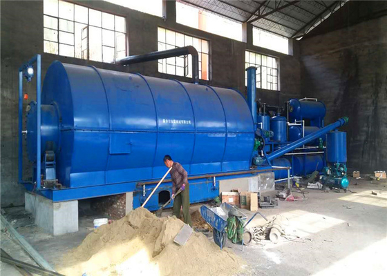 15 ton Used tire recycling machine recycle waste tires to fuel oil pyrolysis plant