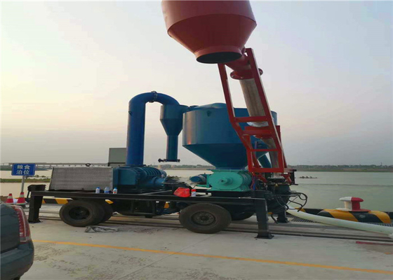 Diesel Engine Driven Can Be Movable grain Pneumatic Conveyor for ship discharging