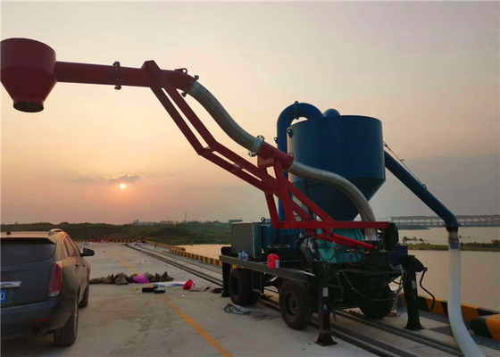 Diesel Engine Driven Can Be Movable grain Pneumatic Conveyor for ship discharging