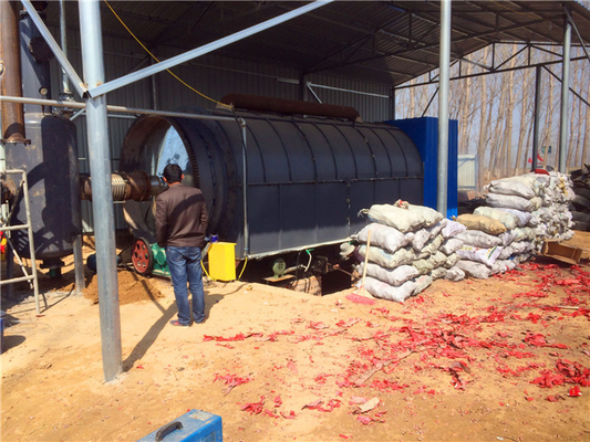 China Manufacturer 5-20T/D Automatic Waste Tire Recycling Pyrolysis To Oil Plant