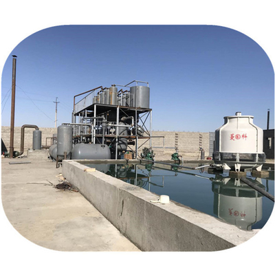 High Oil Output Black Oil Waste Engine Oil Refining Plant for making diesel