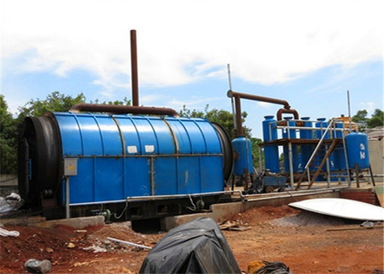 30 Ton Full Automatic Waste Tyre Recycling To Fuel Pyrolisys Plant