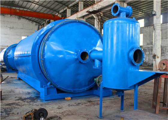 European Standard Continuous Waste Tyre Pyrolysis Plant For Making Fuel Oil
