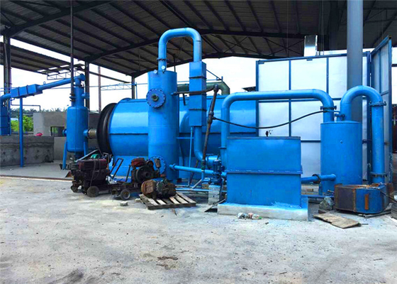 European Standard Continuous Waste Tyre Pyrolysis Plant For Making Fuel Oil