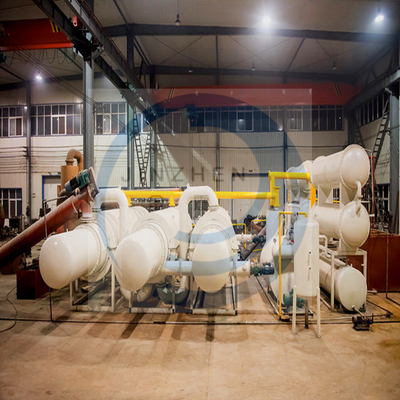 30T~50T Fully Continuous Waste Plastic Scrap Tyre Oil Distillation Pyrolysis Plant