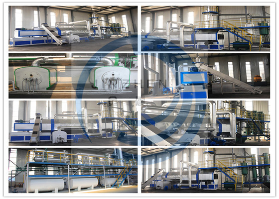 30ton 40ton 50ton Continuous Pyrolysis Recycle Waste Tyre/Plastic/Rubber To Oil Equipment