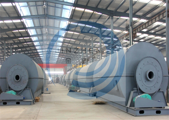 20 ton Continuous Scrap Tire Waste Plastic Recycling To Diesel Pyrolysis Plant