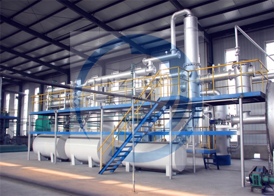 20 ton Continuous Scrap Tire Waste Plastic Recycling To Diesel Pyrolysis Plant