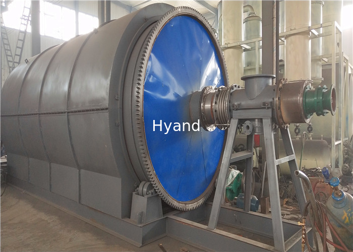 Waste Plastic Used Tyre Rubbers Pyrolysis to Fuel Oil Plant for Waste Recycling