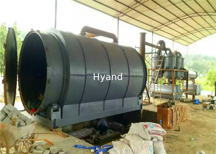 5/8/10/12 Ton Industrial Scrap Tire Plastic Pyrolysis To Oil Production Line