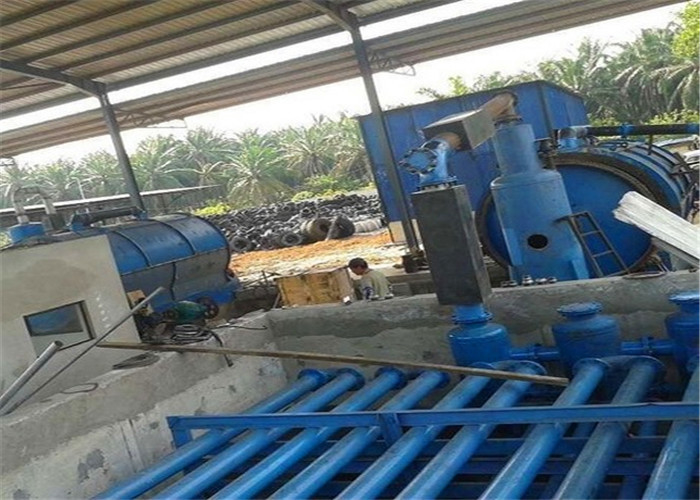 High Oil Yield Waste Tyre Rubber Pyrolysis To Diesel Fuel Oil Plant Waste Tire To Oil Plant