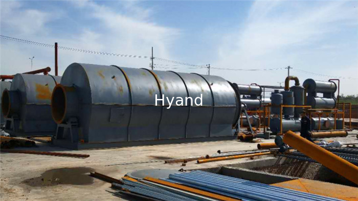 8ton High Efficient CE ISO Approved Waste Tyre Recycling To Fuel Oil Pyrolysis Plant