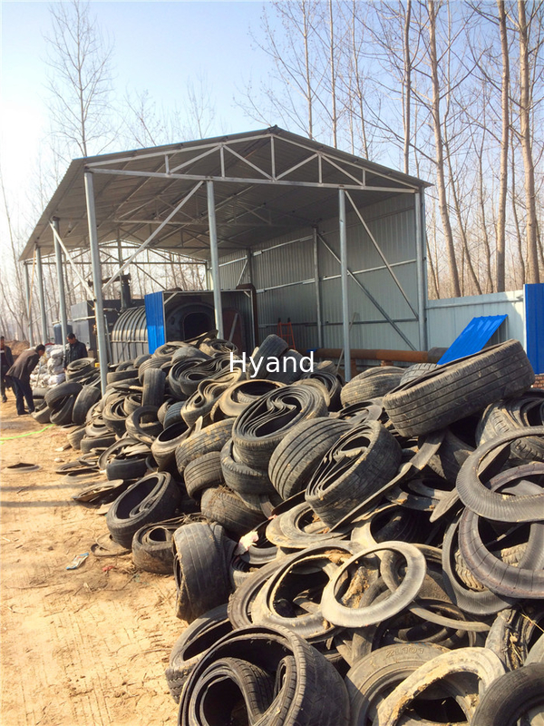 10 tons scrap tire rubber plastic waste to fuel oil pyrolysis plant Tire cracking machine