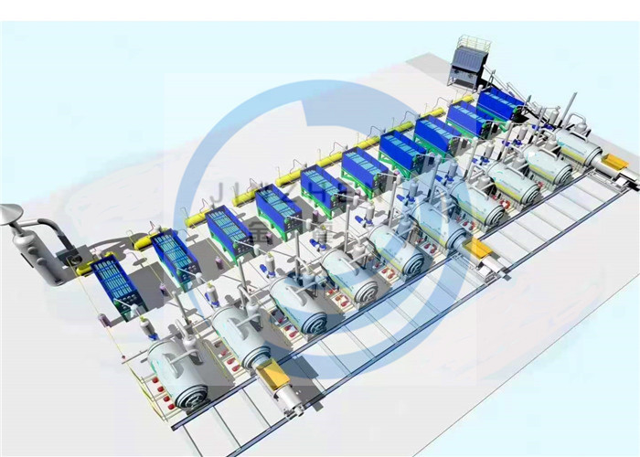 Fully Continuous Waste Tyre Pyrolysis Plant To Oil And Carbon Black And Steel Wire
